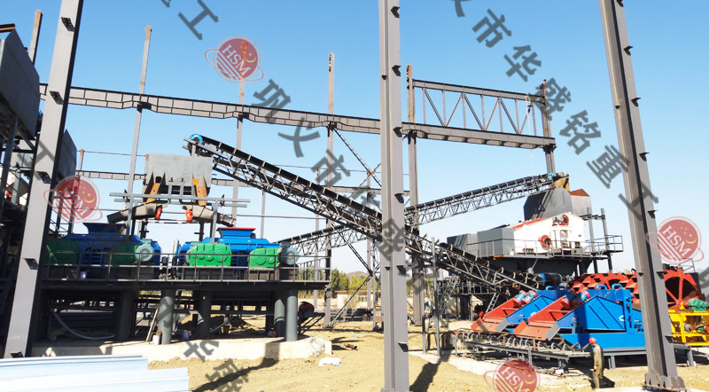 重晶石制砂機用戶現場